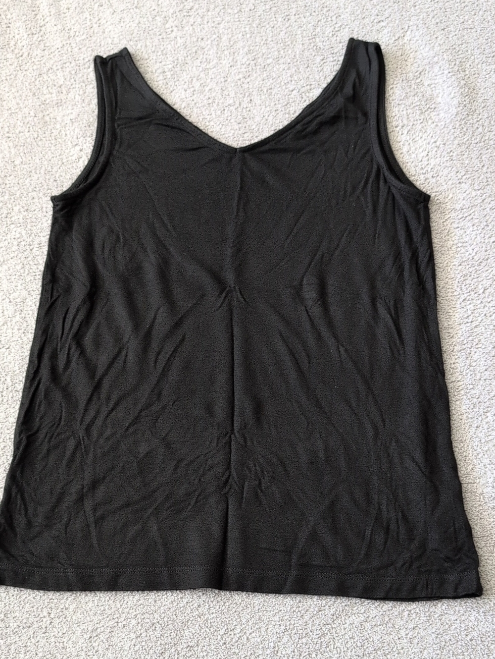 Willi Smith Black V-Neck Women's Tank Top Size XS